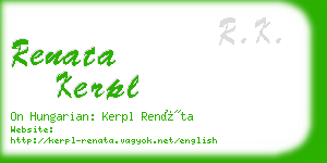 renata kerpl business card